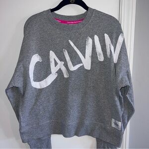 Calvin Klein Performance | Graphic Crewneck Sweatshirt | Women’s L | Gray